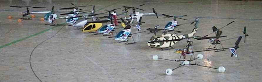 Die startbereite Piccolo-Armada. 14 Piccolo�s, 3 LMH und 2 ECO8 waren vertreten